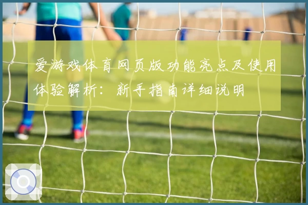 爱游戏体育网页版功能亮点及使用体验解析：新手指南详细说明